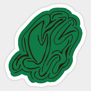 Organic Maze - Brown Sticker